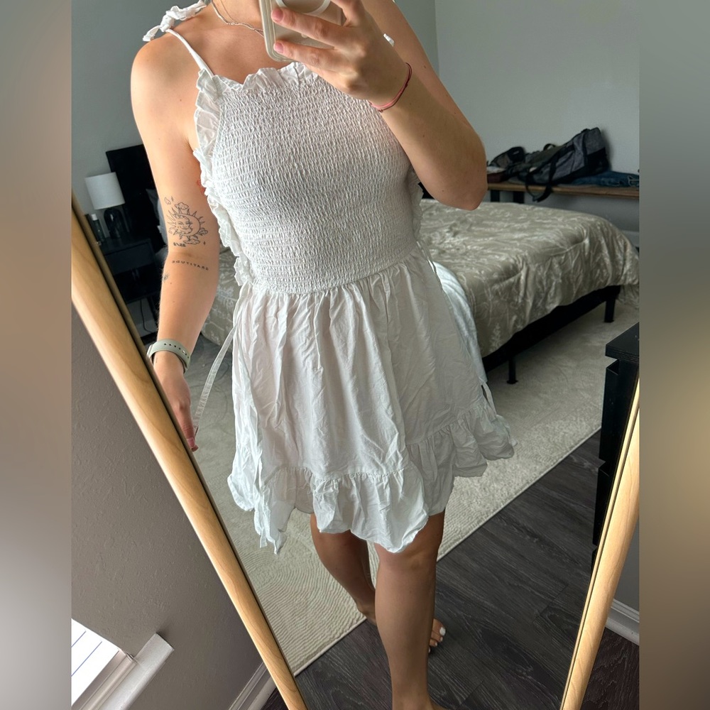 White 100% cotton dress